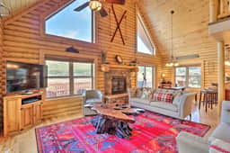 Secluded Alma Log Cabin | Hot Tub | Mountain View